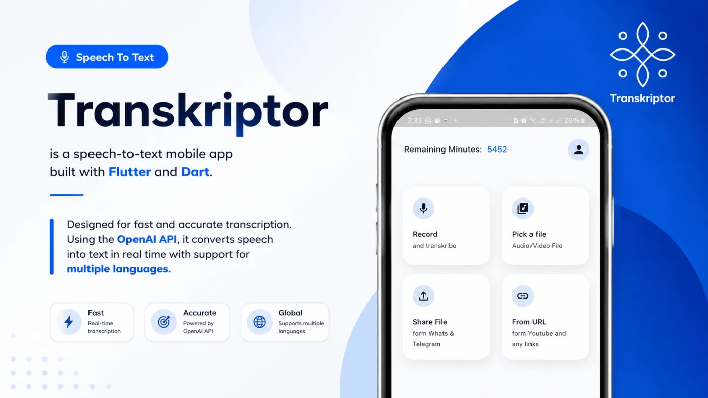 Transkriptor — project design